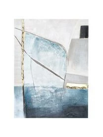 Malerifabrikken Bemalter Leinwanddruck Golden Blue II