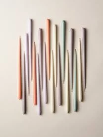 Dünne Stabkerzen Stoff Nagel, 6 Stück 6 Dünne Stabkerzen Stoff Nagel, 6 Stück – Bild 4