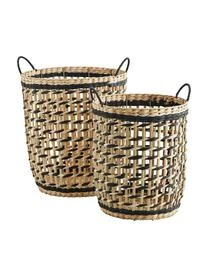 Madam Stoltz Aufbewahrungskörbe-Set Anna Aus Binsengeflecht, 2-tlg.